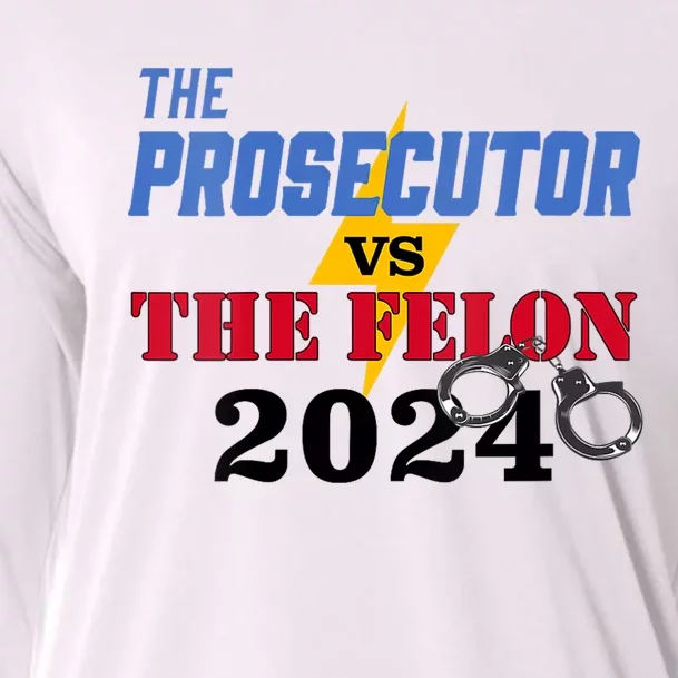 Prosecutor Vs Felon Pro Kamala Harris For President 2024 Cooling Performance Long Sleeve Crew