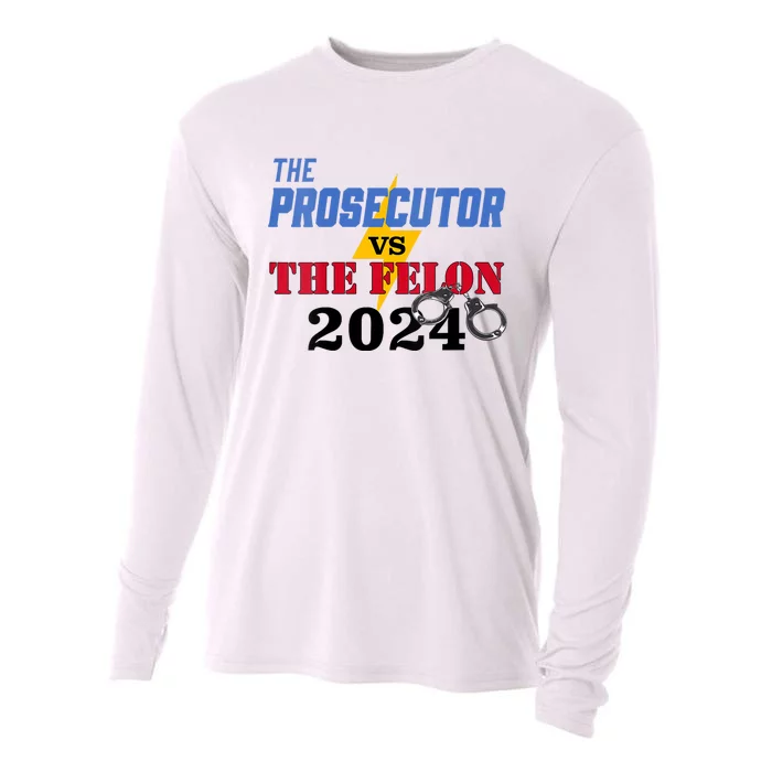 Prosecutor Vs Felon Pro Kamala Harris For President 2024 Cooling Performance Long Sleeve Crew