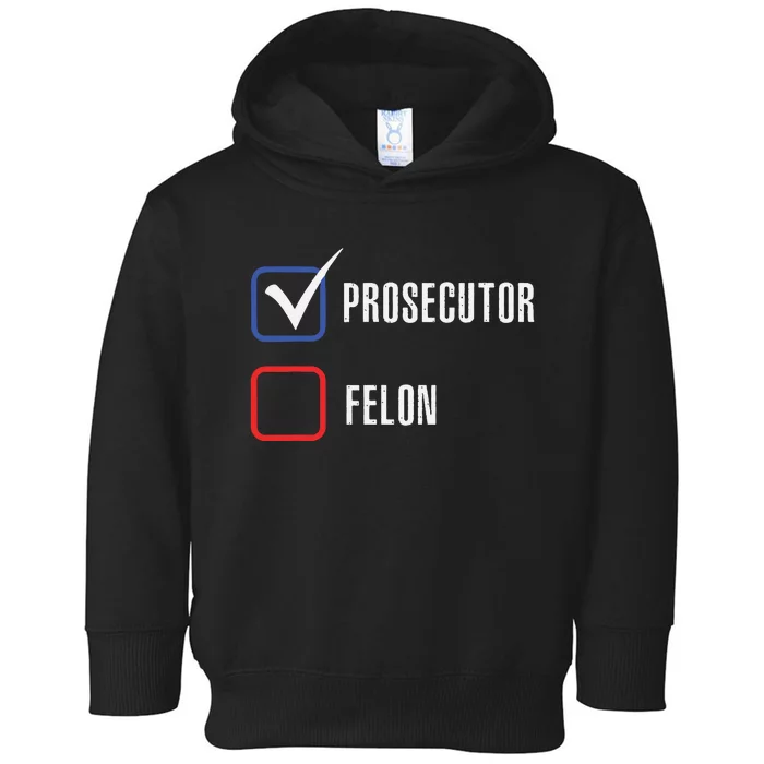 Prosecutor Vs Felon 2024 Voting Election 2024 Usa Toddler Hoodie