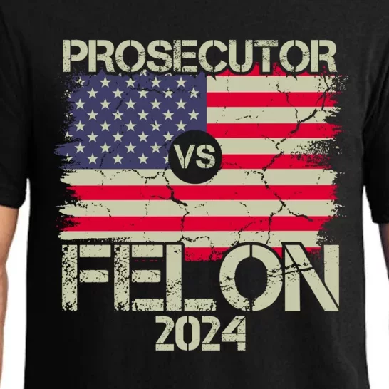 Prosecutor Vs Felon 2024 Usa Flag Pajama Set