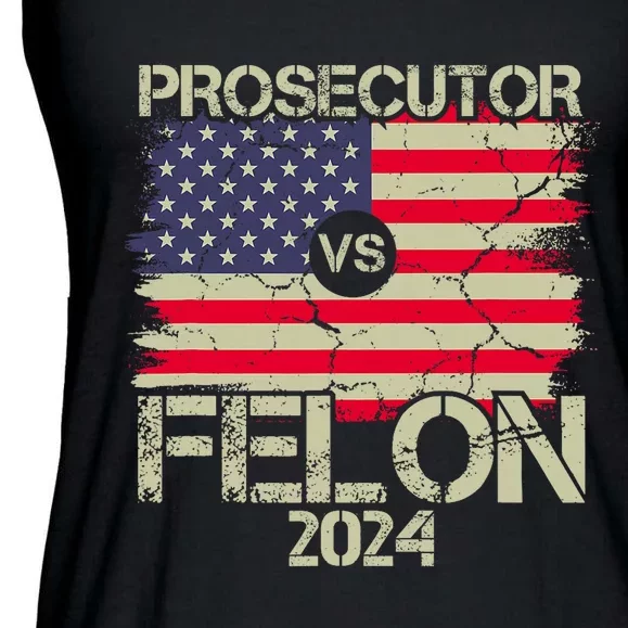 Prosecutor Vs Felon 2024 Usa Flag Ladies Essential Flowy Tank