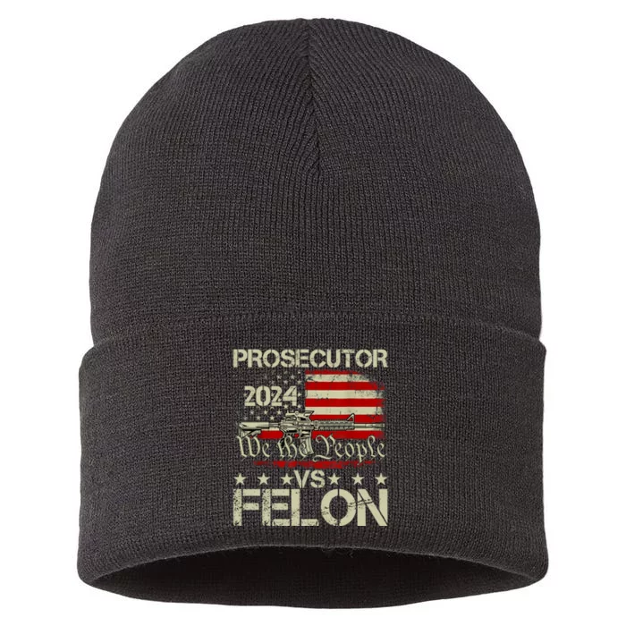 Prosecutor Vs Felon Prosecutor Vs Felon 2024 Sustainable Knit Beanie