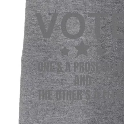 Prosecutor Versus Felon Voter Funny Political Doggie 3-End Fleece Hoodie