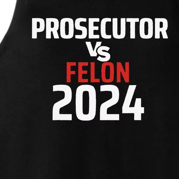 Prosecutor Vs Felon 2024 Funny Voting Election 2024 Usa Ladies Tri-Blend Wicking Tank