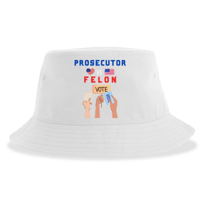 Prosecutor Vs Felon Vote Sustainable Bucket Hat