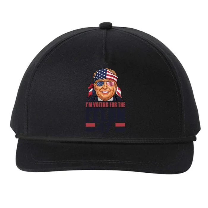 Patriotic Voting Graphic Snapback Five-Panel Rope Hat