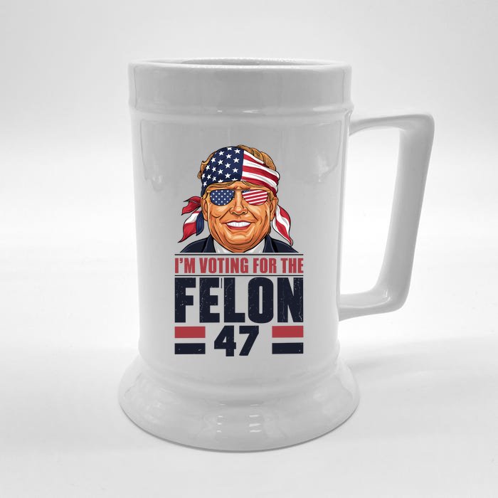 Patriotic Voting Graphic Front & Back Beer Stein