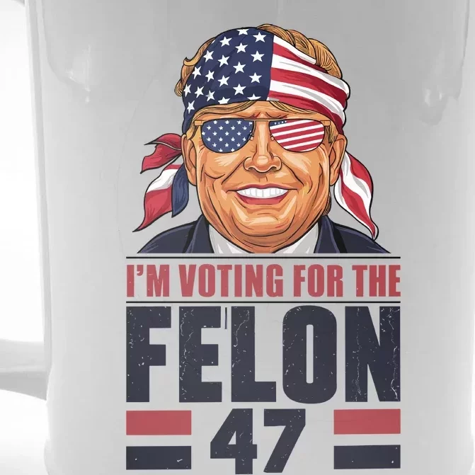 Patriotic Voting Graphic Front & Back Beer Stein