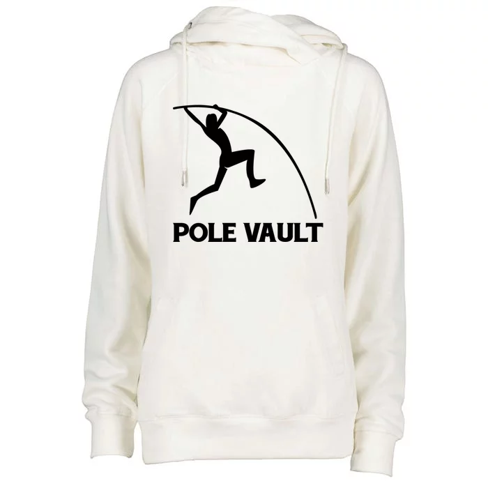 Pole Vaulter Gift Womens Funnel Neck Pullover Hood