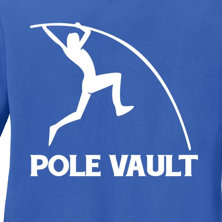 Pole Vaulter Gift Ladies Long Sleeve Shirt