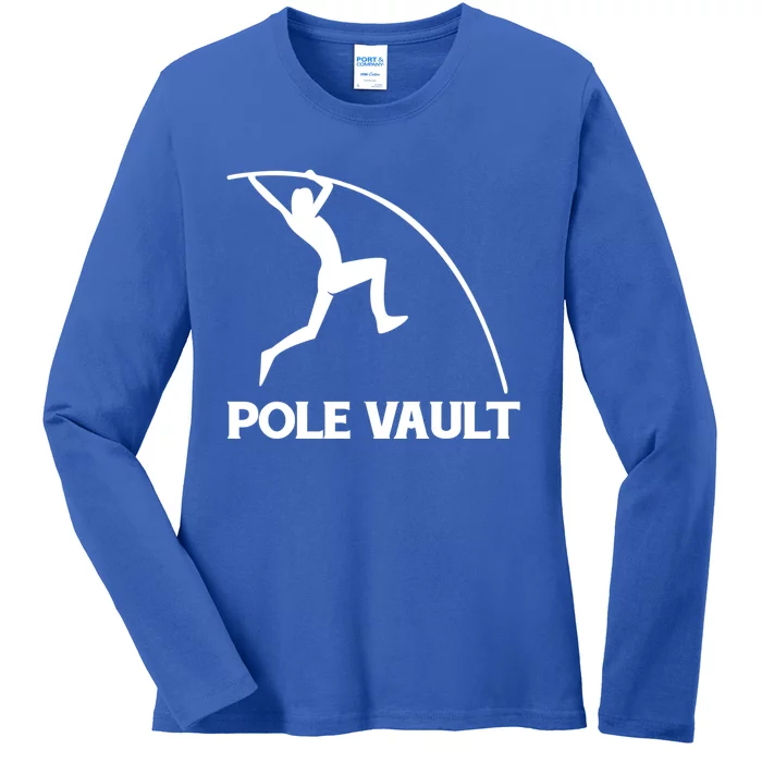 Pole Vaulter Gift Ladies Long Sleeve Shirt