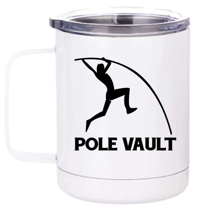 Pole Vaulter Gift Front & Back 12oz Stainless Steel Tumbler Cup