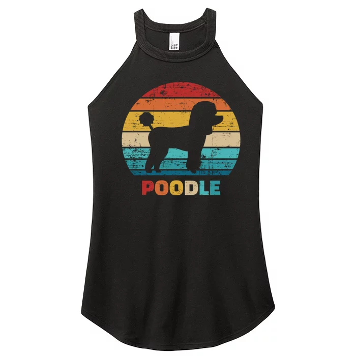 Poodle Vintage Gift Women’s Perfect Tri Rocker Tank