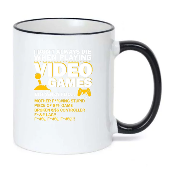 Playing Video Games Gamer Shirt Funny Gaming Console Gamer Black Color Changing Mug