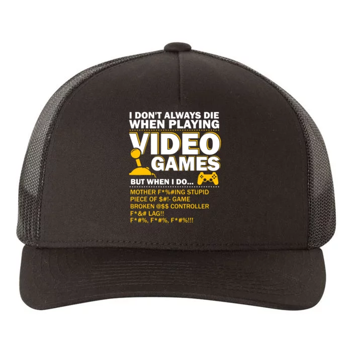 Playing Video Games Gamer Shirt Funny Gaming Console Gamer Yupoong Adult 5-Panel Trucker Hat