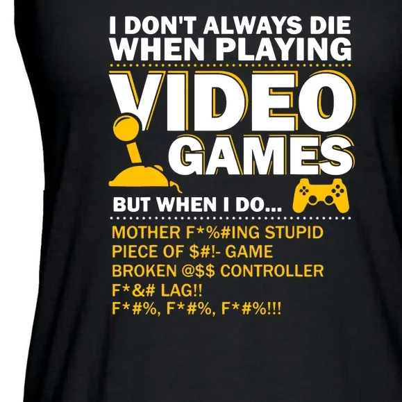 Playing Video Games Gamer Shirt Funny Gaming Console Gamer Ladies Essential Flowy Tank