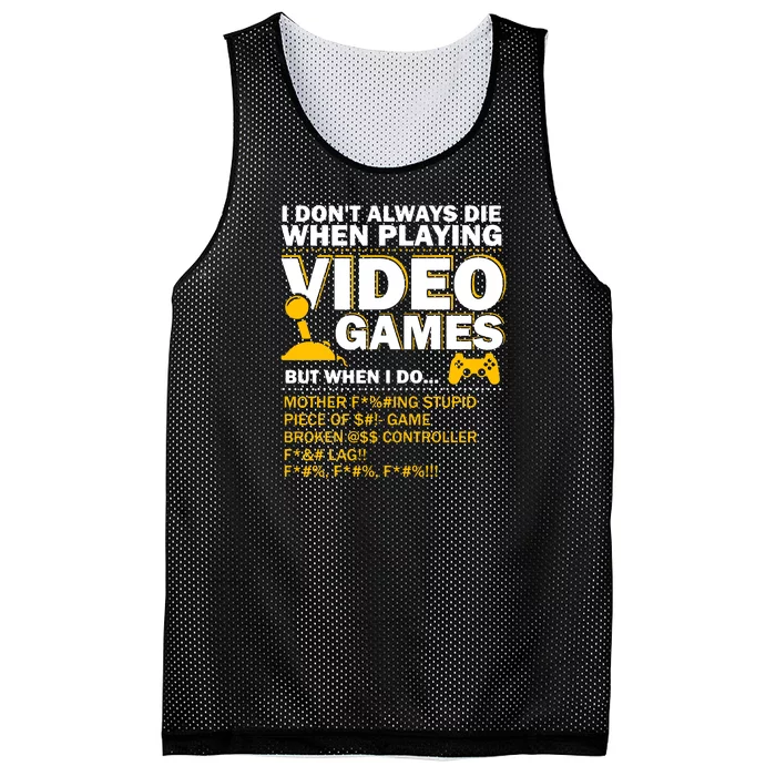 Playing Video Games Gamer Shirt Funny Gaming Console Gamer Mesh Reversible Basketball Jersey Tank