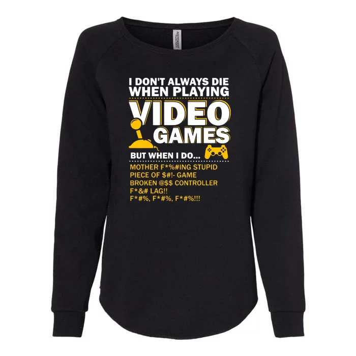 Playing Video Games Gamer Shirt Funny Gaming Console Gamer Womens California Wash Sweatshirt