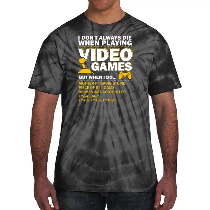 Playing Video Games Gamer Shirt Funny Gaming Console Gamer Tie-Dye T-Shirt