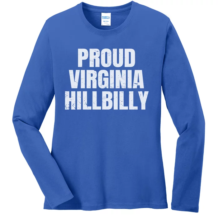 Proud Virginia Hillbilly Cool Gift Ladies Long Sleeve Shirt