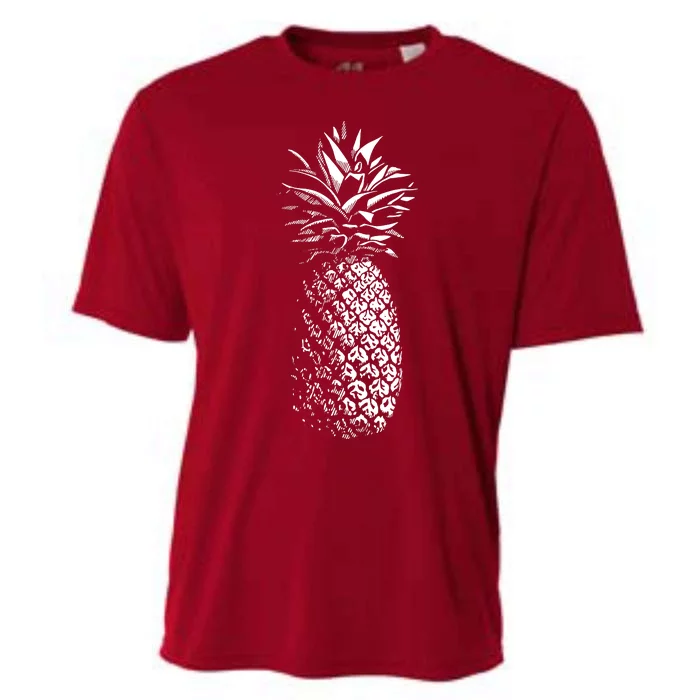 Pineapple Vintage Illustration Cooling Performance Crew T-Shirt