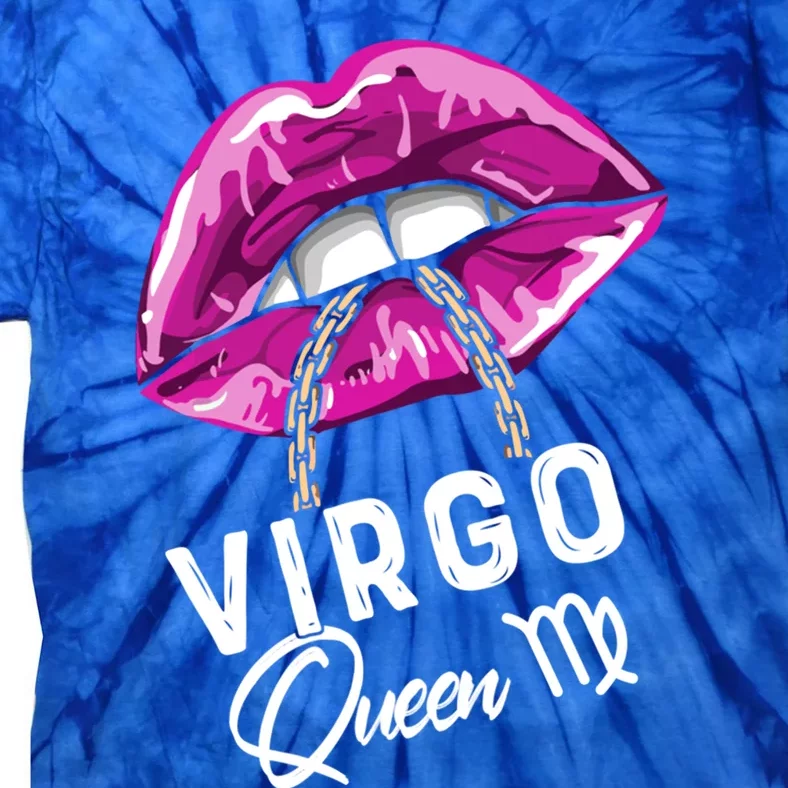 Purple Virgo Lips Queen Birthday Zodiac Star Sign Gift Tie-Dye T-Shirt