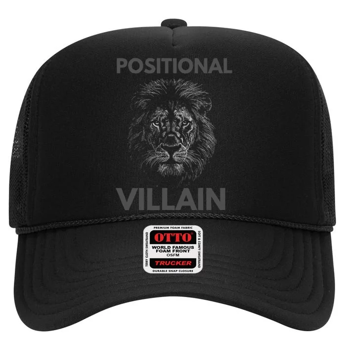 Positional Villain Lion High Crown Mesh Trucker Hat