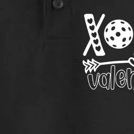 Pickleball Valentine Love Pickleball IV Dry Zone Grid Performance Polo