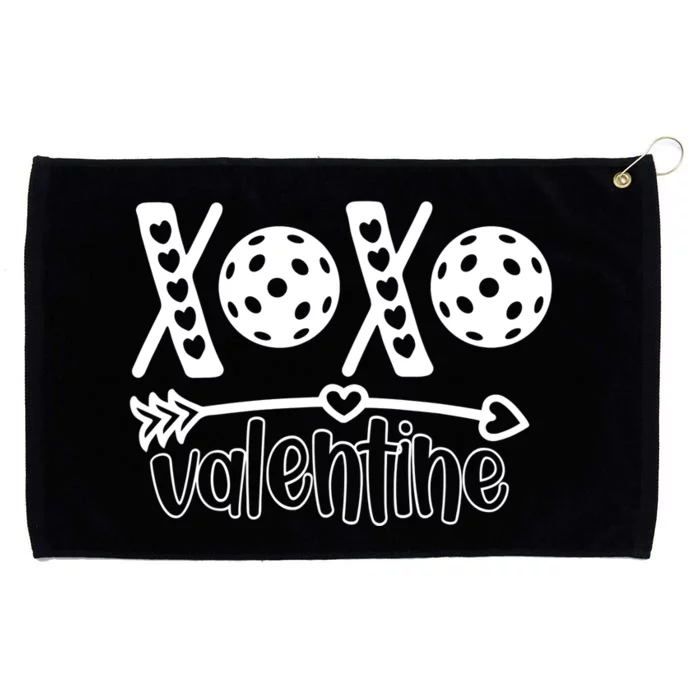 Pickleball Valentine Love Pickleball IV Grommeted Golf Towel