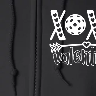 Pickleball Valentine Love Pickleball IV Full Zip Hoodie