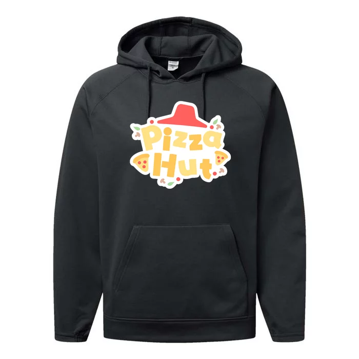 Pizzahut Vtuber Logo Performance Fleece Hoodie