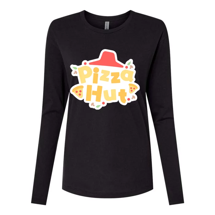 Pizzahut Vtuber Logo Womens Cotton Relaxed Long Sleeve T-Shirt