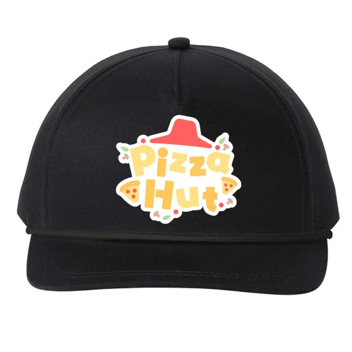 Pizzahut Vtuber Logo Snapback Five-Panel Rope Hat