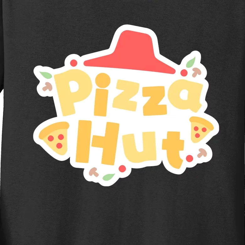 Pizzahut Vtuber Logo Kids Long Sleeve Shirt