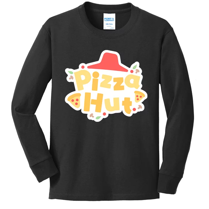 Pizzahut Vtuber Logo Kids Long Sleeve Shirt