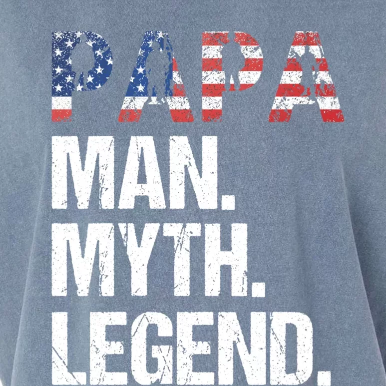 Papa Veteran Myth Legend Gift Garment-Dyed Women's Muscle Tee