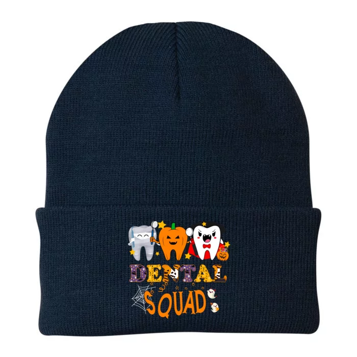 Pumpkin Vampire Mummyteeth Dental Squad Hygienists Halloween Cool Gift Knit Cap Winter Beanie