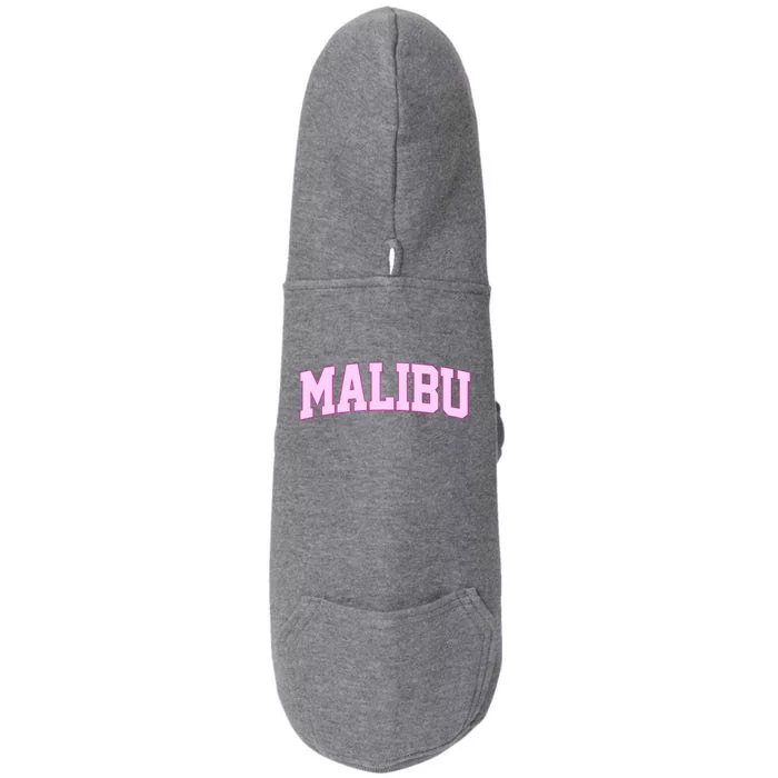 Preppy Varsity Malibu California Doggie 3-End Fleece Hoodie