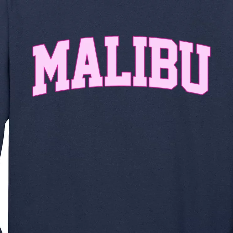 Preppy Varsity Malibu California Tall Long Sleeve T-Shirt