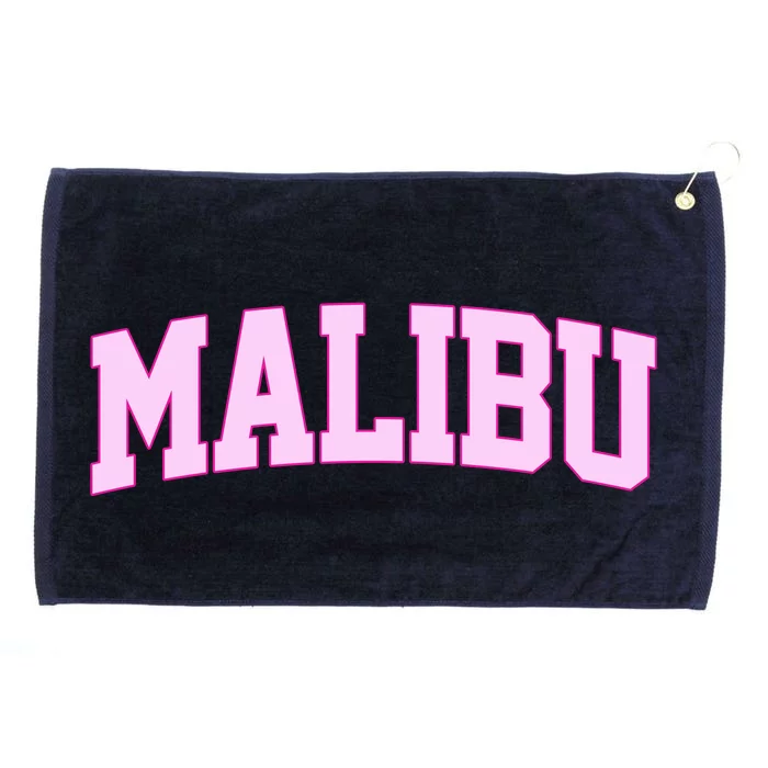 Preppy Varsity Malibu California Grommeted Golf Towel