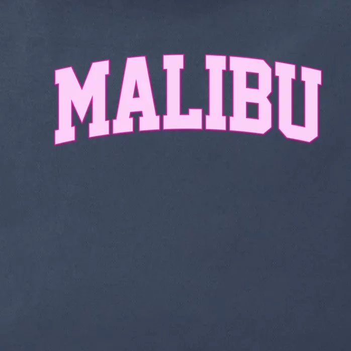 Preppy Varsity Malibu California Zip Tote Bag