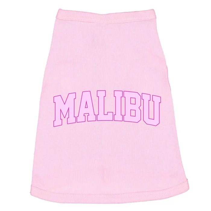 Preppy Varsity Malibu California Doggie Tank