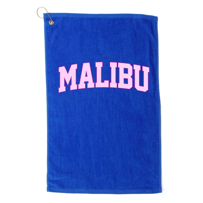 Preppy Varsity Malibu California Platinum Collection Golf Towel