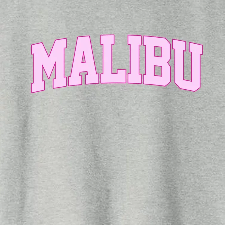 Preppy Varsity Malibu California Women's Crop Top Tee