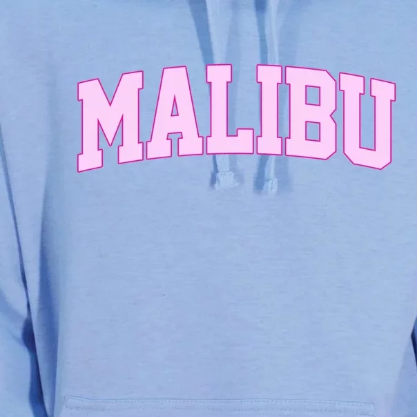 Preppy Varsity Malibu California Unisex Surf Hoodie