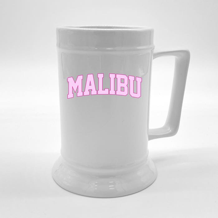 Preppy Varsity Malibu California Front & Back Beer Stein