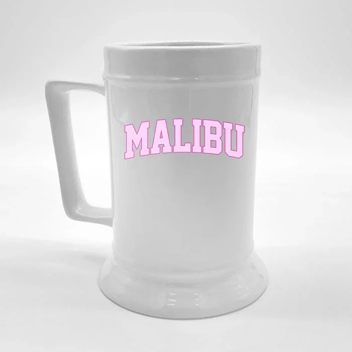 Preppy Varsity Malibu California Front & Back Beer Stein