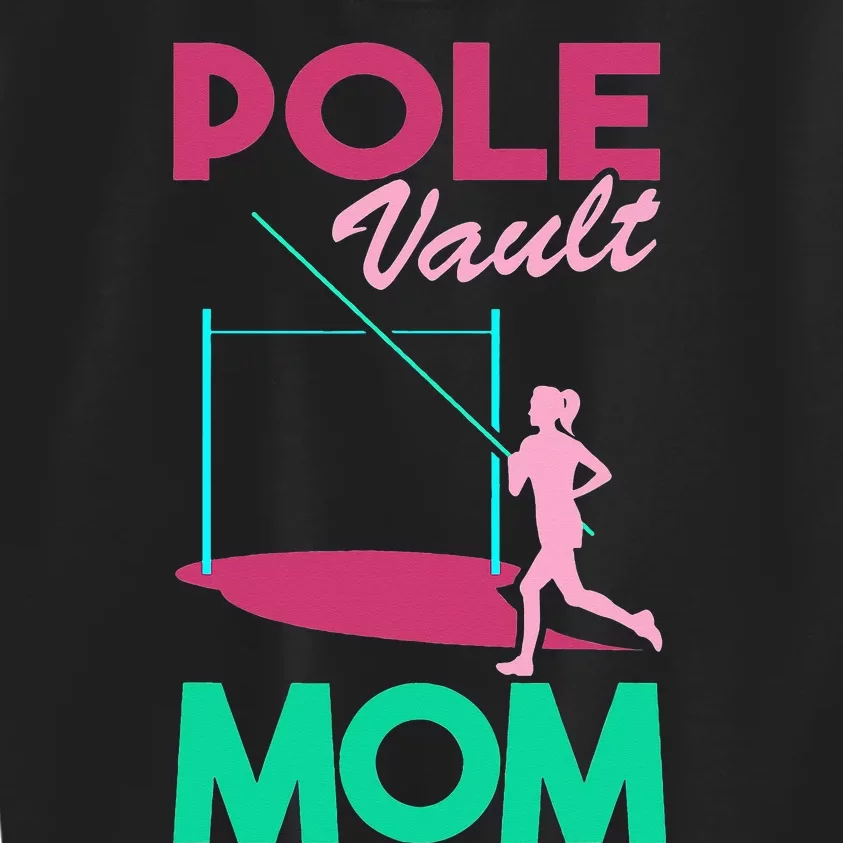 Pole Vault Mom Kids Sweatshirt