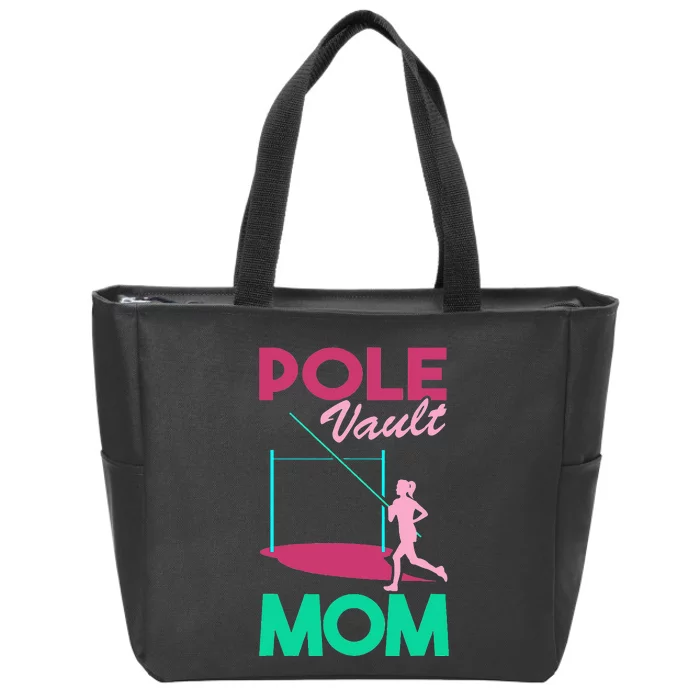 Pole Vault Mom Zip Tote Bag