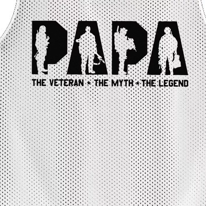 Papa Veteran Myth Legend Mesh Reversible Basketball Jersey Tank